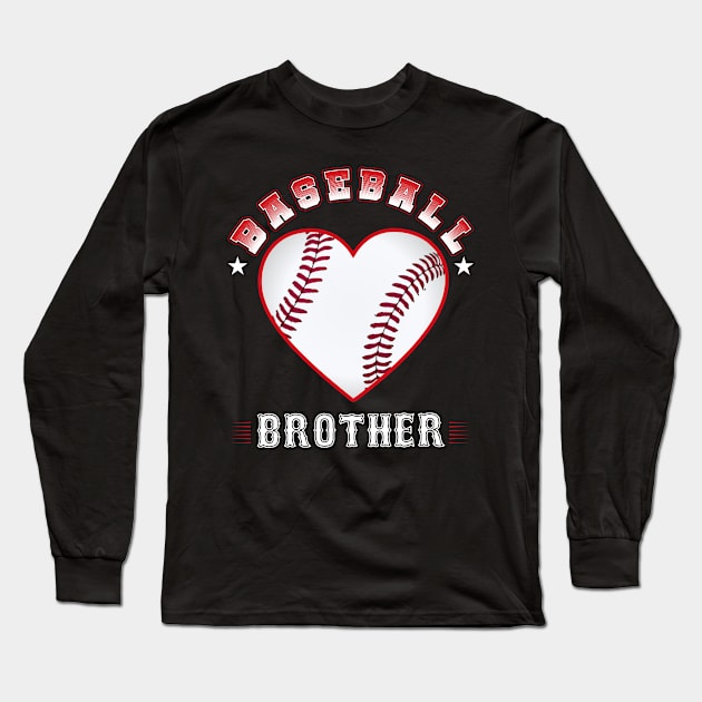 Brother Baseball Team Family Matching Gifts Funny Sports Lover Player Long Sleeve T-Shirt by uglygiftideas